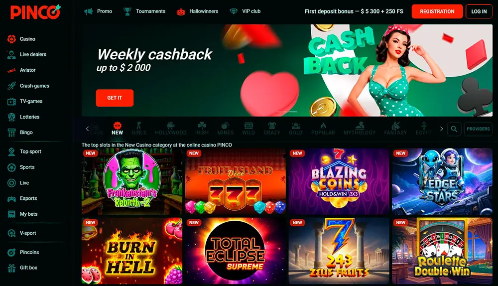 Pinco Casino Usability and Interface